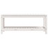 Banco de jardín madera maciza de pino blanco 108x35x45