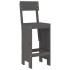 Set de mesa y taburetes altos jardín 3 piezas madera pino