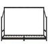 Estructura de cama para niños madera pino negro 2x(90x200)