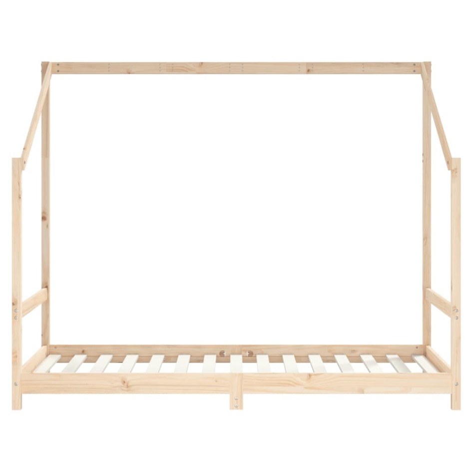 Estructura de cama de niños madera maciza de pino 2x(90x160)