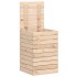 Cesto para la ropa sucia madera maciza de pino 44x44x66
