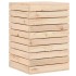 Cesto para la ropa sucia madera maciza de pino 44x44x66