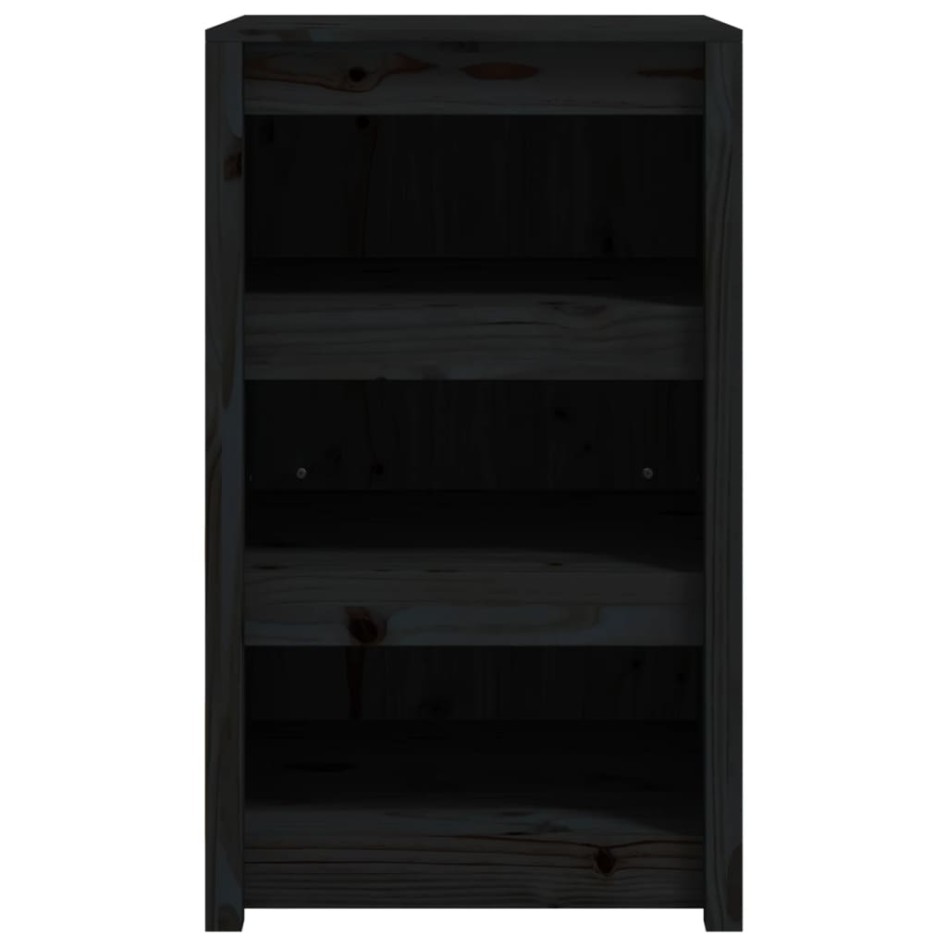 Mueble de cocina exterior madera maciza pino negro 55x55x92