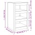 Mueble de cocina de exterior madera maciza de pino 55x55x92