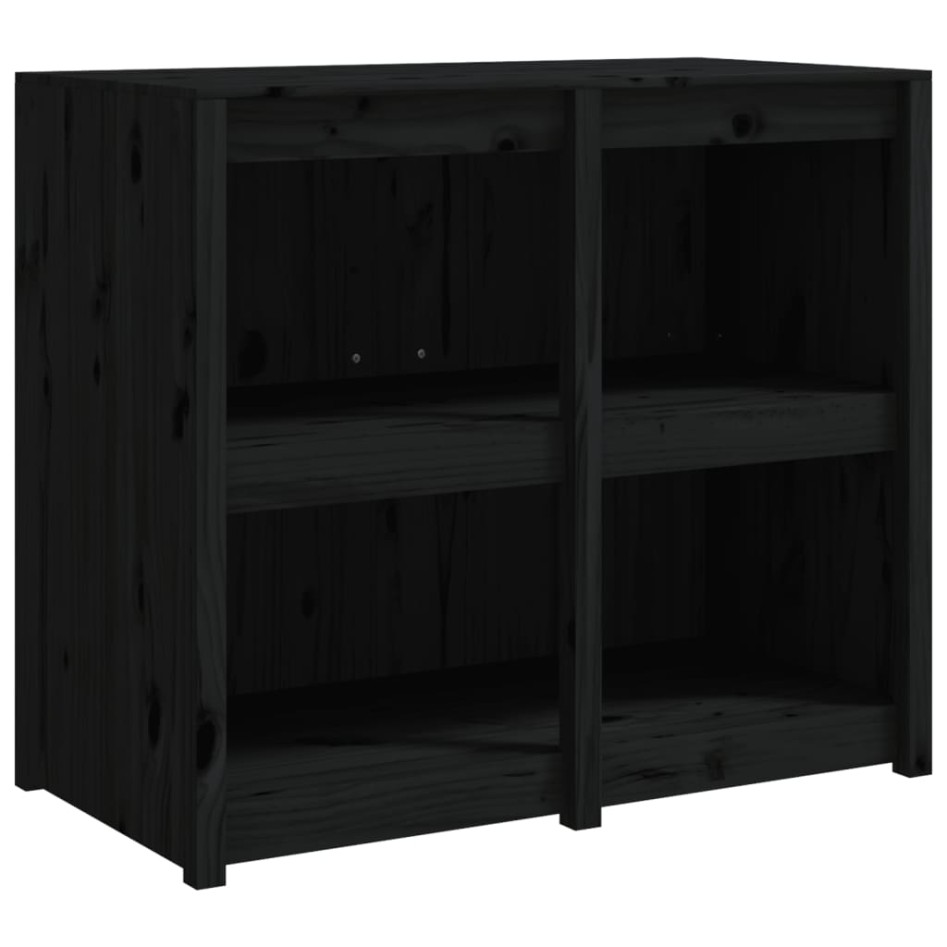 Mueble de cocina exterior madera maciza pino negro 106x55x92