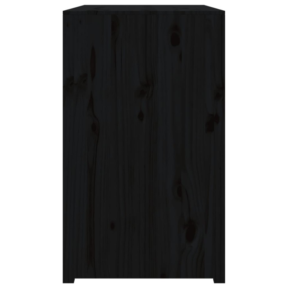 Mueble de cocina exterior madera maciza pino negro 106x55x92