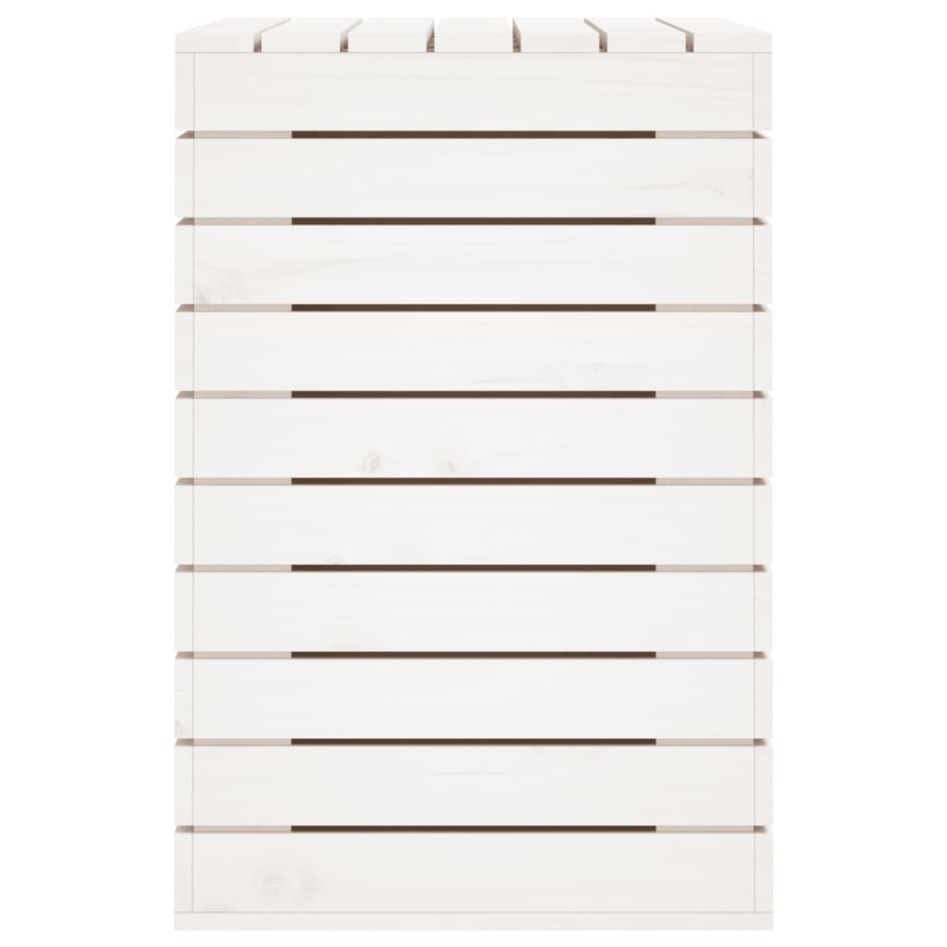 Cesto para la ropa sucia madera maciza pino blanco