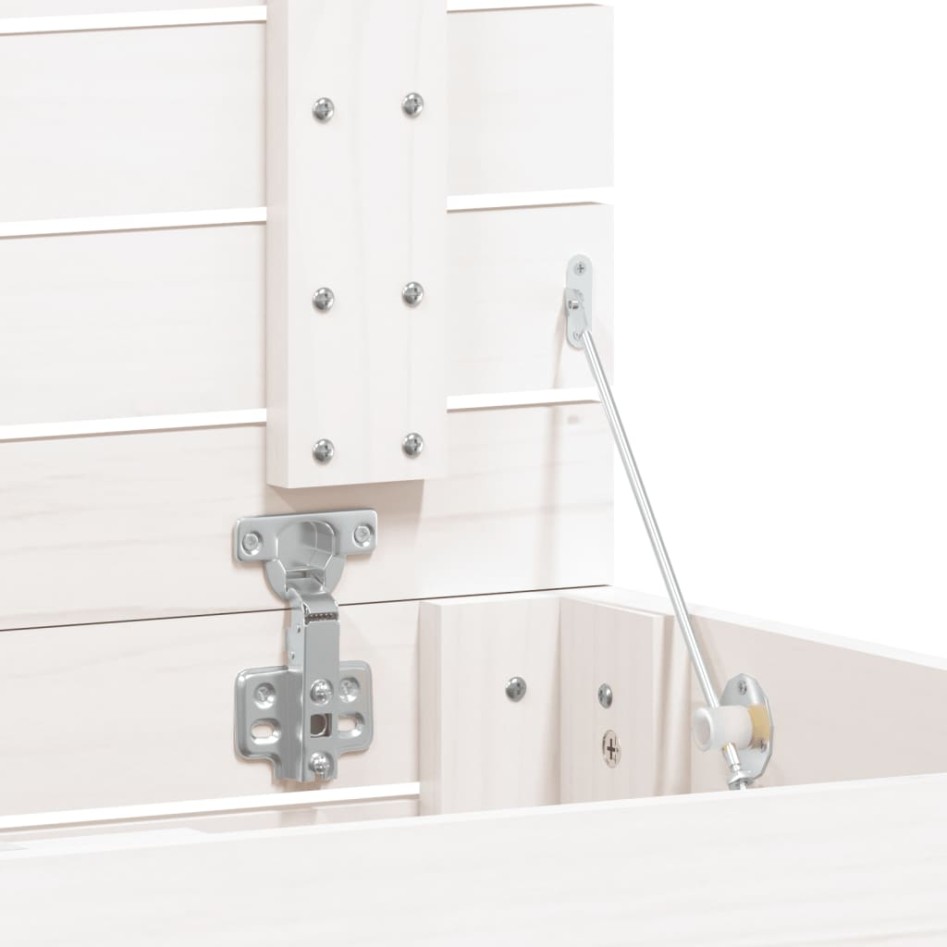 Cesto para la ropa sucia madera maciza pino blanco