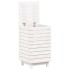 Cesto para la ropa sucia madera maciza pino blanco 44x44x76