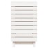 Cesto para la ropa sucia madera maciza pino blanco 44x44x76