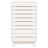 Cesto para la ropa sucia madera maciza pino blanco 44x44x76