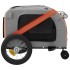 Remolque de bicicleta mascotas hierro tela Oxford naranja