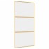 Puerta corredera dorada de vidrio ESG transparente y