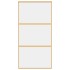 Puerta corredera dorada de vidrio ESG transparente y