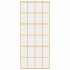 Puerta corredera dorada de vidrio ESG transparente y