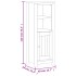 Juego de muebles de baño BERG 3 pzas madera maciza pino