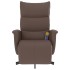 Sillón reclinable masaje con reposapiés cuero sintético