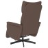 Sillón reclinable masaje con reposapiés cuero sintético