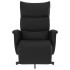 Sillón reclinable con reposapiés cuero sintético