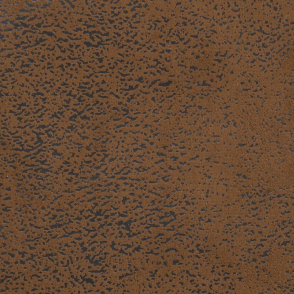 Banco con cojines ante sintético marrón 113x64,5x75,5