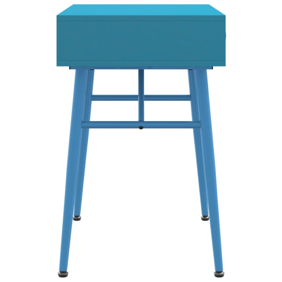 Escritorio para ordenador con cajón verde antiguo 90x50x76,5