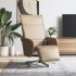 Sillón reclinable masaje reposapiés cuero sintético