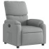 Sillón reclinable de tela gris