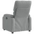 Sillón reclinable de tela gris