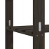 Estantería de 5 niveles madera maciza pino negro 170x38x170