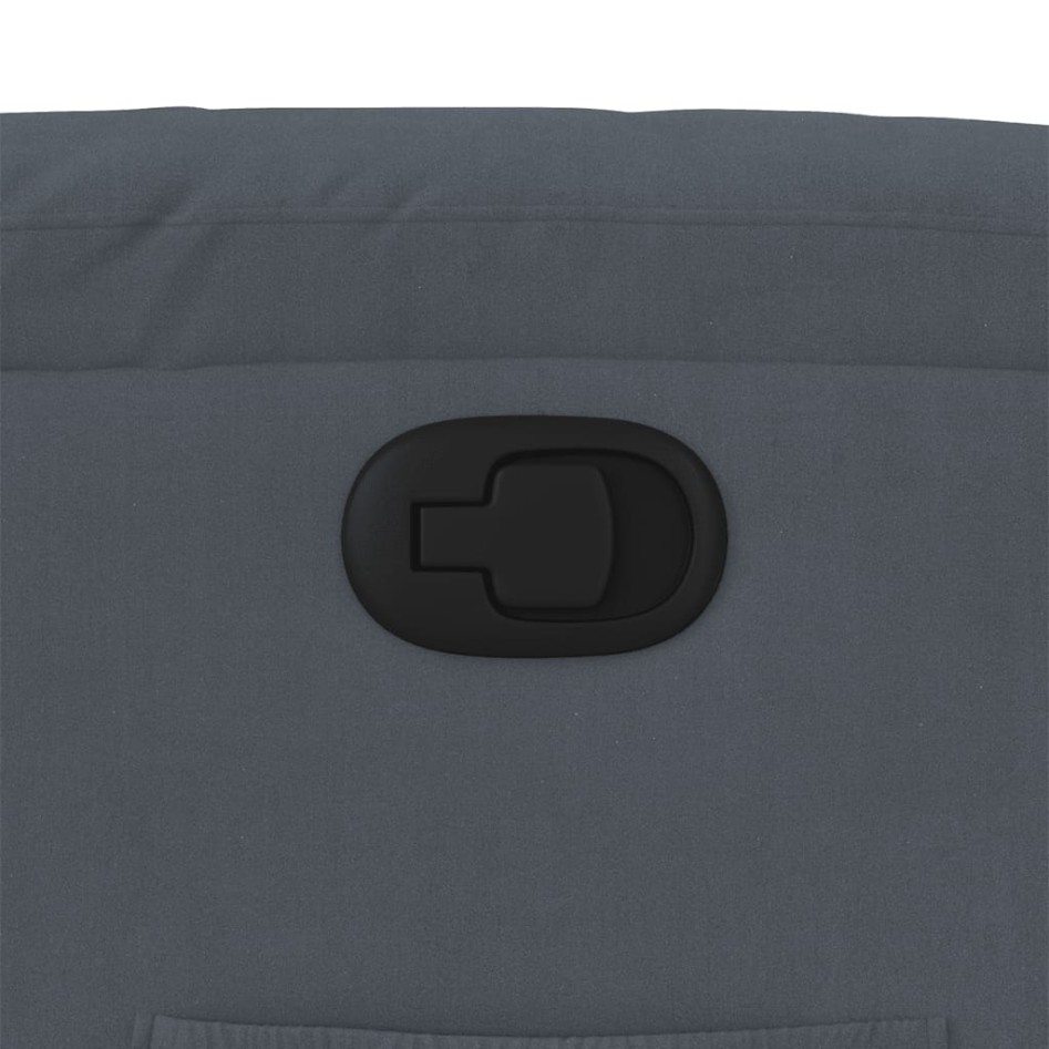 Sillón reclinable de terciopelo gris