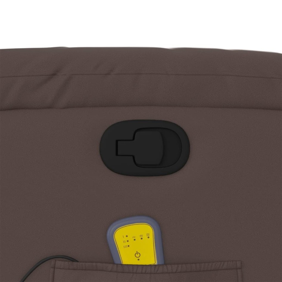 Sillón de masaje reclinable cuero sintético