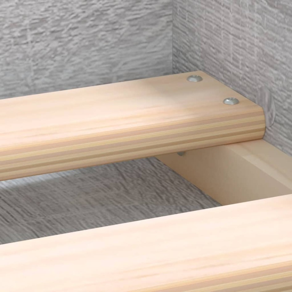 Estructura de cama gris Sonoma 90x200