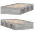 Estructura de cama gris Sonoma 90x190