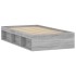 Estructura de cama gris Sonoma 90x190