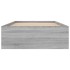 Estructura de cama gris Sonoma 90x190