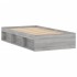 Estructura de cama gris Sonoma 90x190