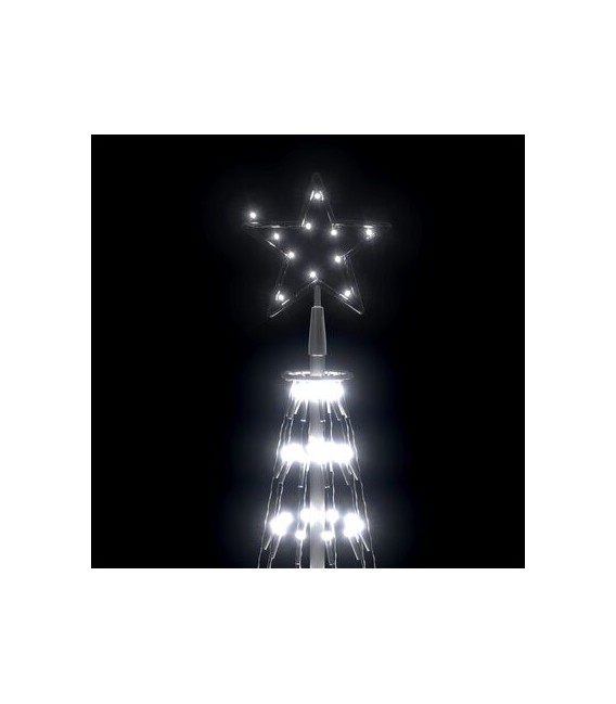 Árbol Navidad LEDs blanco frío 160x500cm