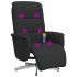 Sillón reclinable de masaje con reposapiés tela