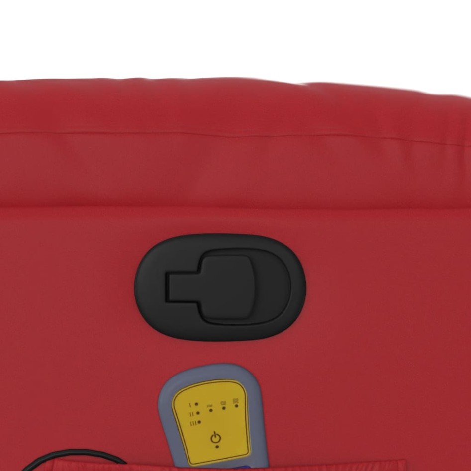 Sillón de masaje reclinable cuero sintético