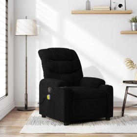 Sillón reclinable de masaje de tela