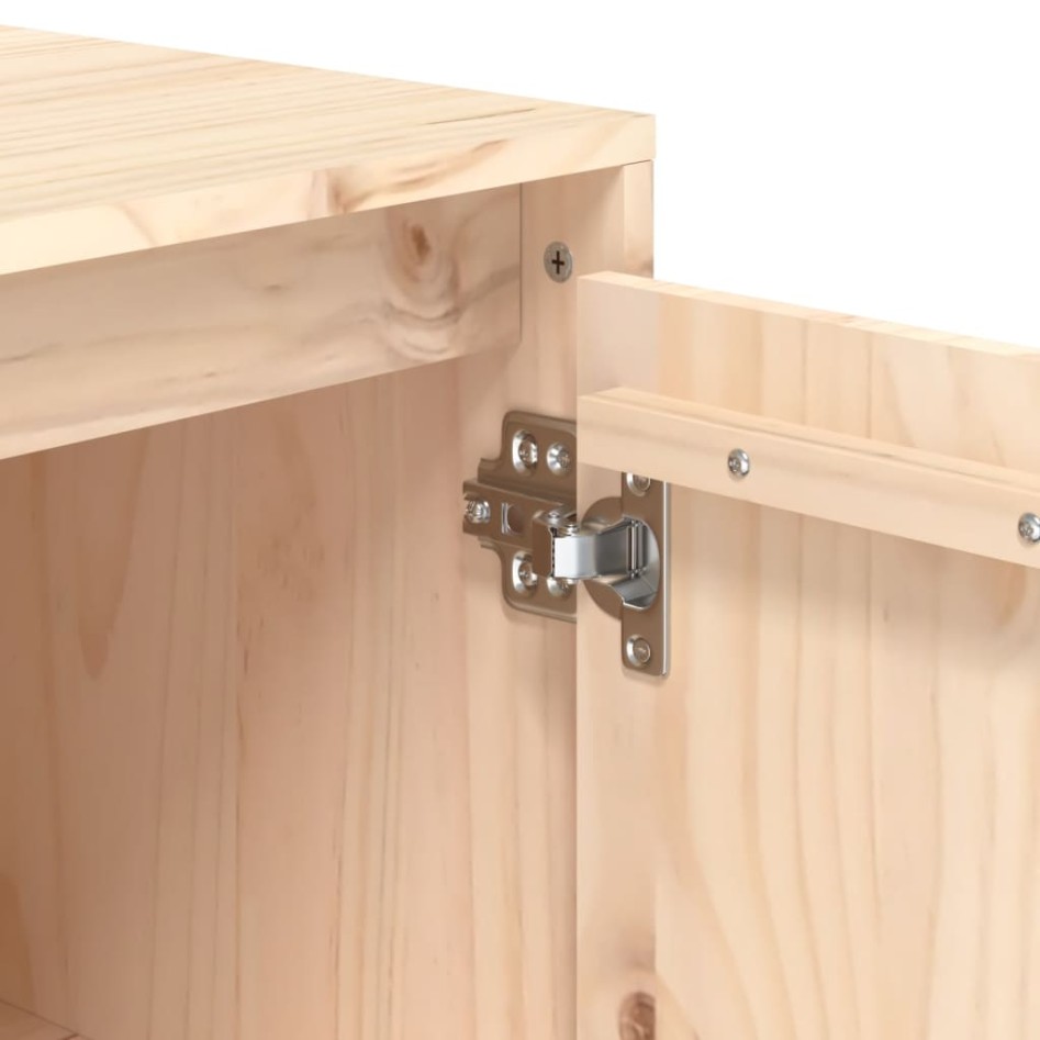 Escritorio de madera maciza de pino 140x50x75