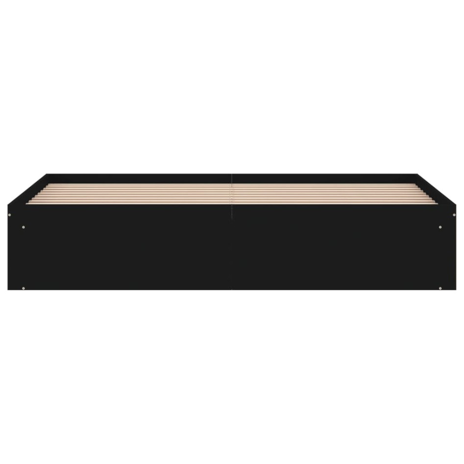 Estructura de cama negro 180x200