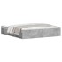 Estructura de cama gris hormigón 180x200