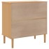 Aparador SENJA aspecto de ratán madera pino marrón 80x40x80