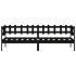 Sofá cama madera maciza de pino negro 90x190