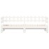 Sofá cama extraíble madera maciza de pino blanco 2x(90x190)