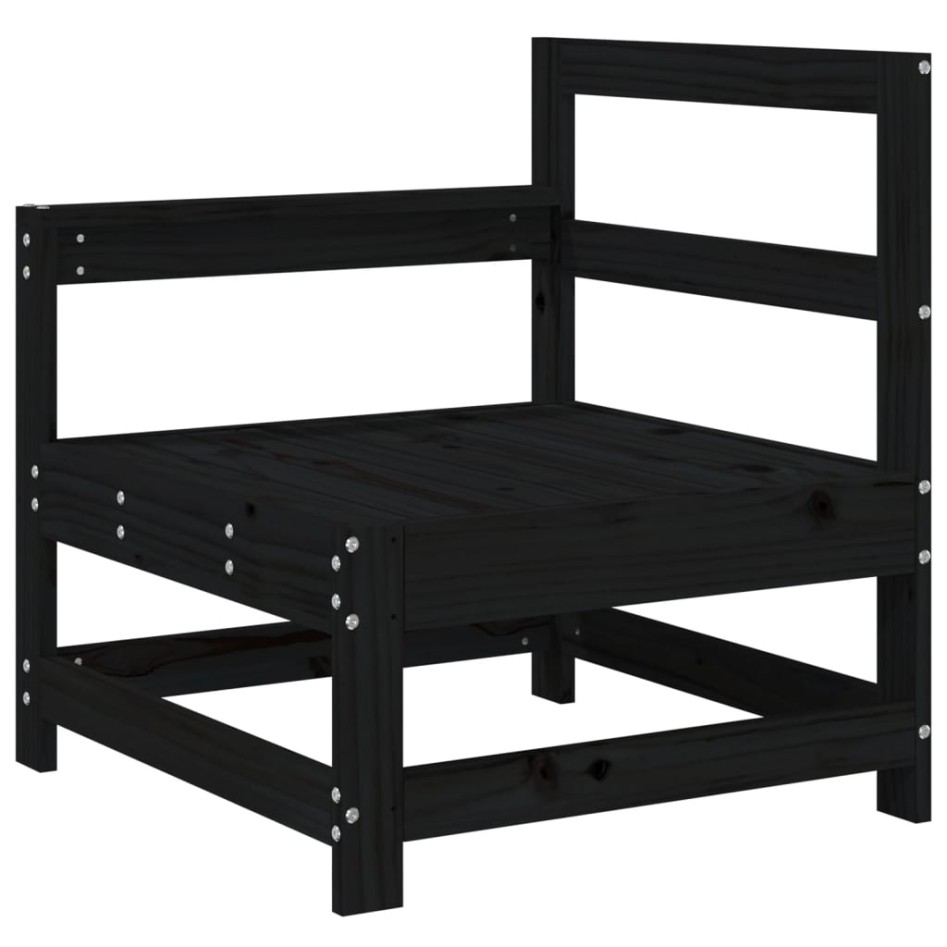 Juego de muebles de jardín 3 pzas madera maciza de pino