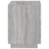 Mesitas de noche luces LED 2 uds madera ingeniería gris