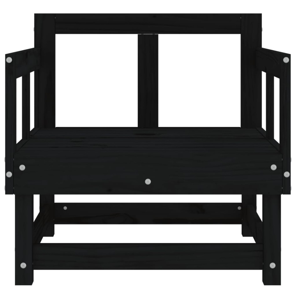 Sillones de jardín 2 unidades madera maciza pino