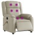 Sillón de masaje reclinable eléctrico cuero sintético